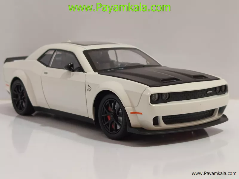 ماشین فلزی دوج دودزا (DODGE SRT CHEZHI) (1:24) سفید