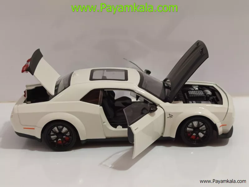ماشین فلزی دوج دودزا (DODGE SRT CHEZHI) (1:24) سفید